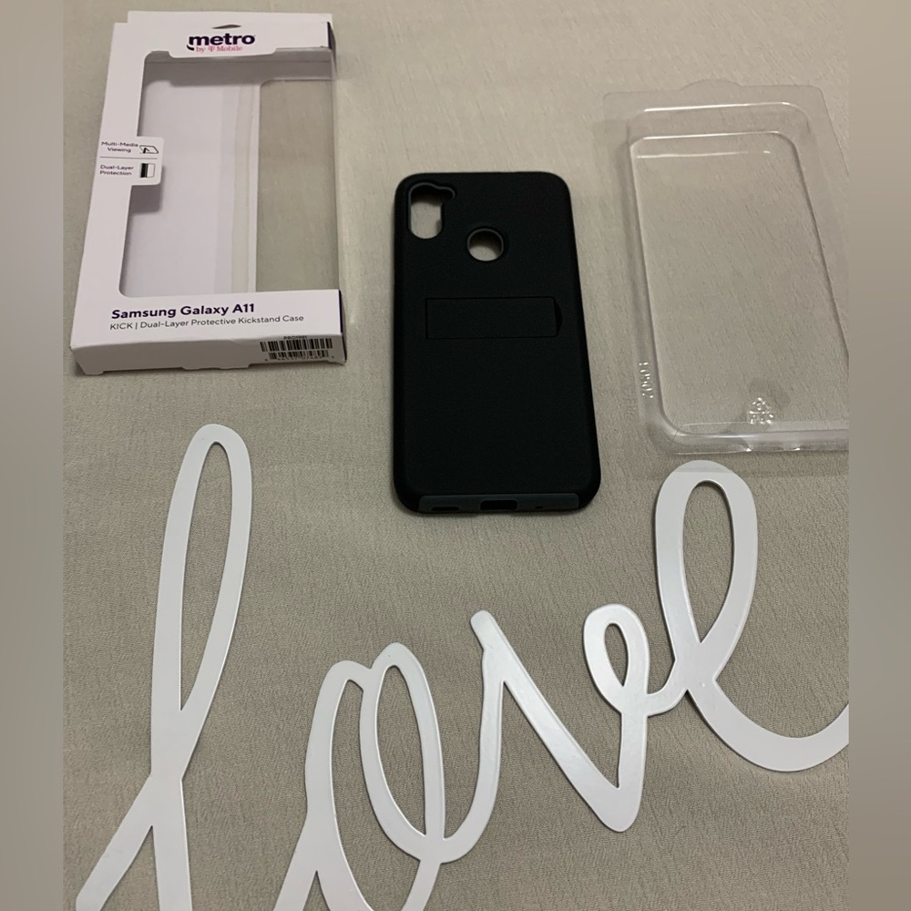 Samsung Galaxy A11 KICK | Dual-Layer Protective Kickstand Case Metro by T-Mobile